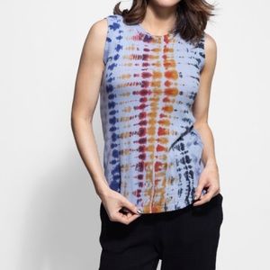 Waterfall Rainbow Tie Dye Muscle Tank